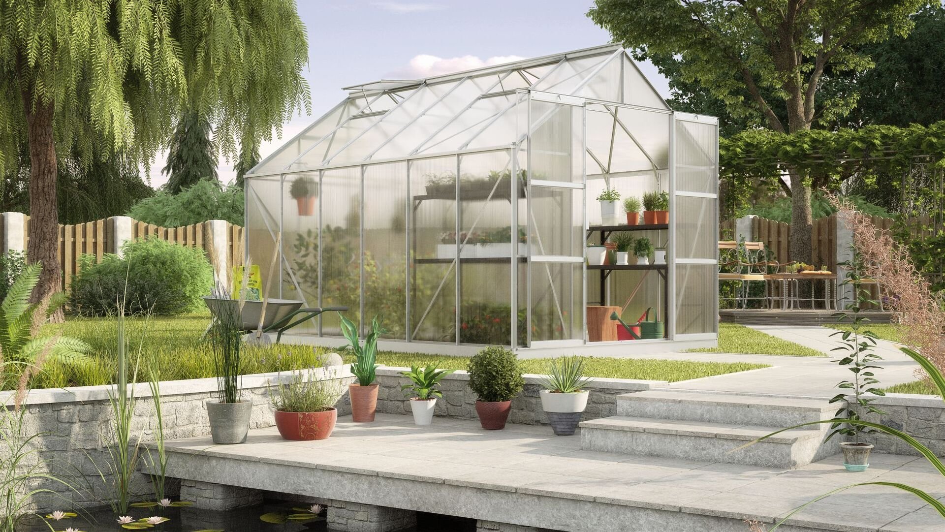 Gewächshaus Uranus 9900 1 Gewächshaus Uranus 9900