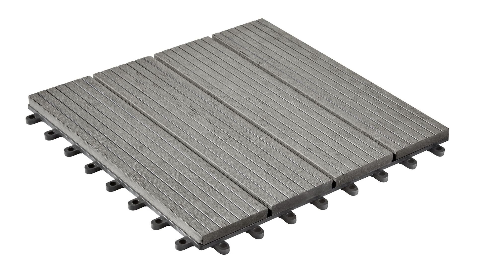 WPC-Fliese 30x30cm, 6er-Pack 1 WPC-Fliese 30x30cm, 6er-Pack