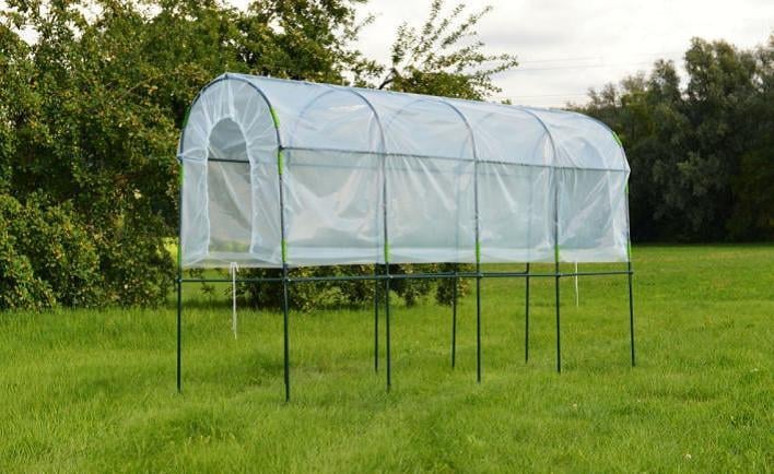 Regenschutztunnel grün 360x110x200 1 Regenschutztunnel grün 360x110x200