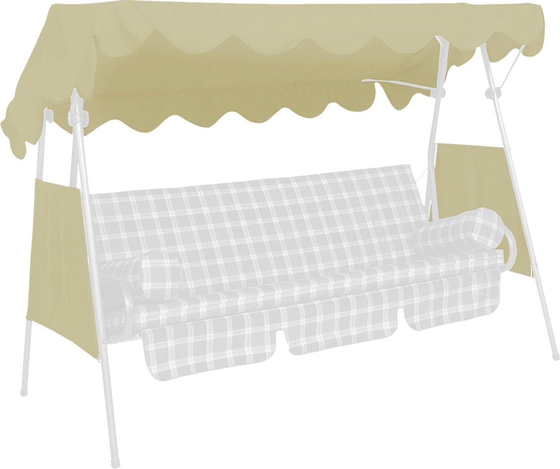 Sonnendach für 3-Sitzer Hollywoodschaukel PE-Gewebe 1 Sonnendach für 3-Sitzer Hollywoodschaukel PE-Gewebe