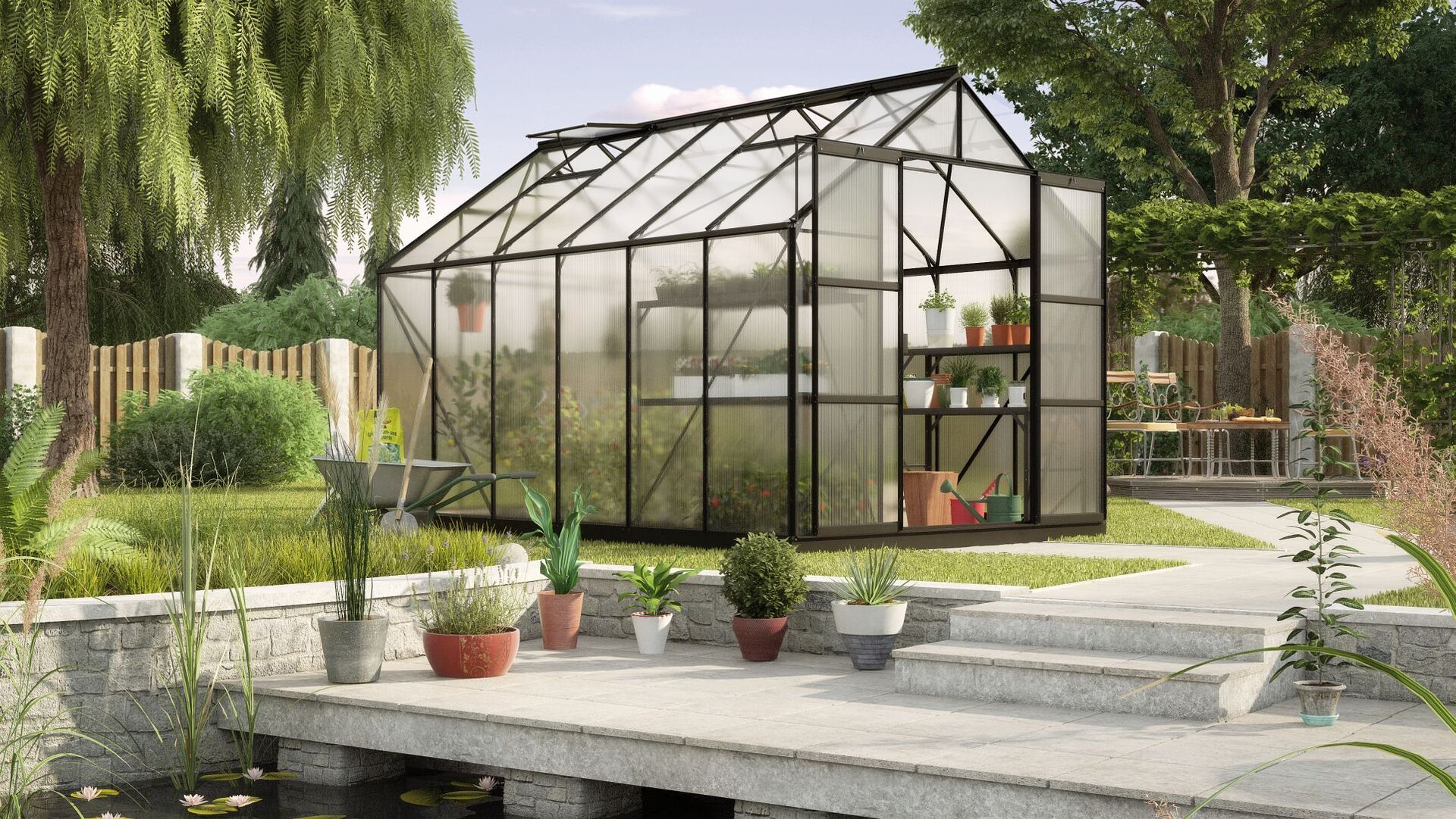 Gewächshaus Uranus 9900 1 Gewächshaus Uranus 9900