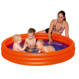 3-Ring-Pool Planschbecken Uni, orange