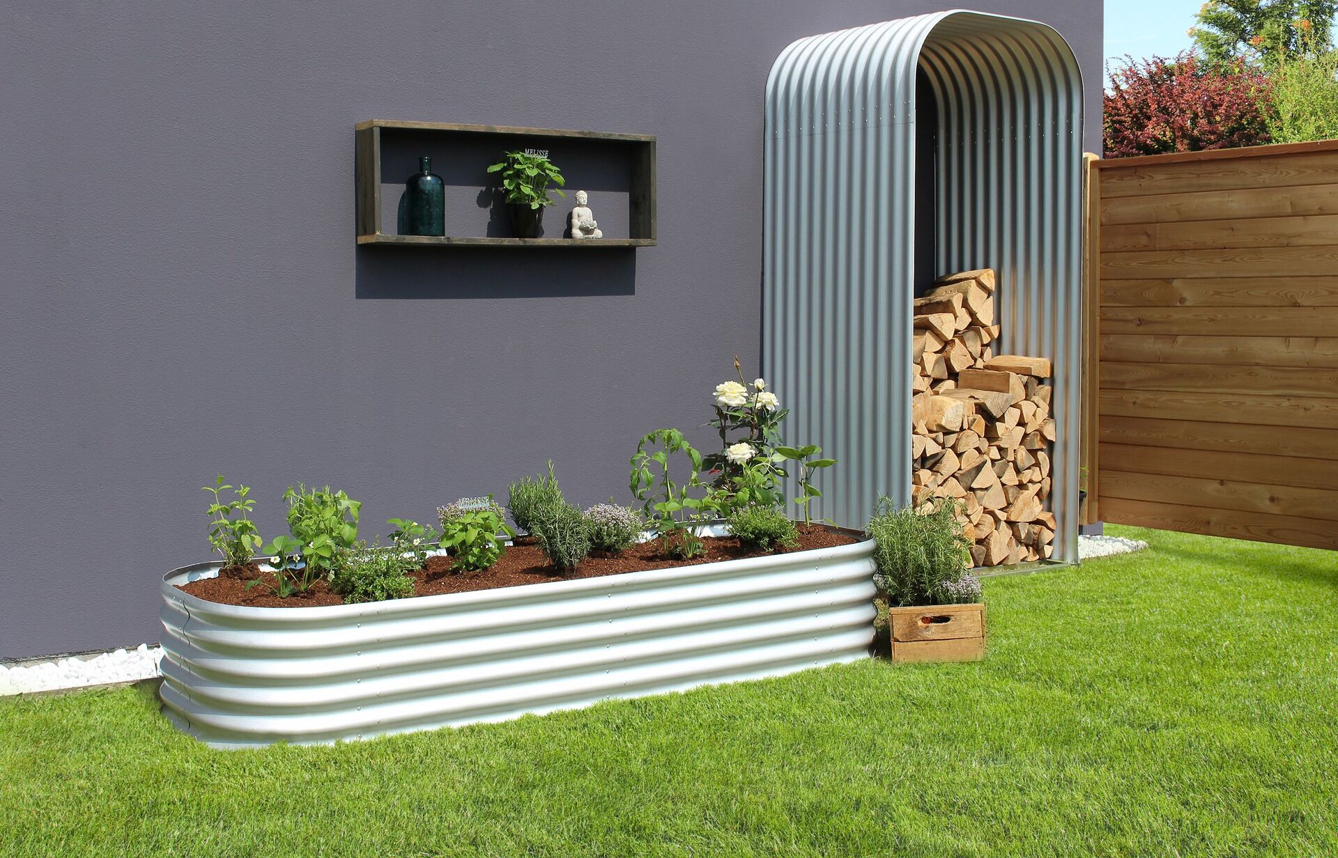 Hochbeeterweiterung 401, zink-alu 1 Hochbeeterweiterung 401, zink-alu