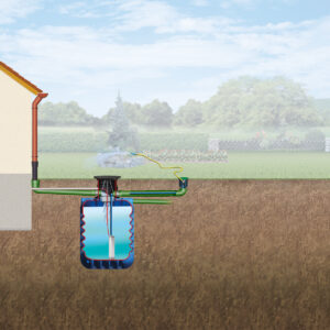 MODULARIS Erdtank, blau, eckig