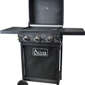 Gasgrill 3 Brenner, schwarz