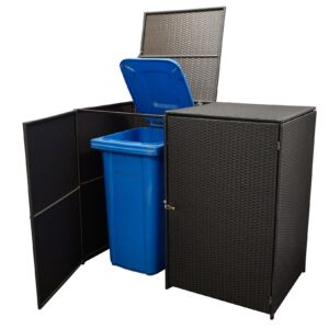 Mülltonnenbox 2-er groß