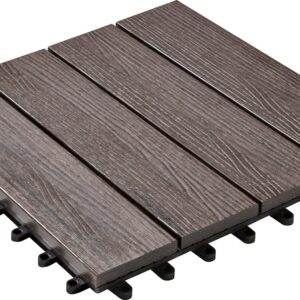 WPC-Fliese bicolor 30x30cm, 6er-Pack