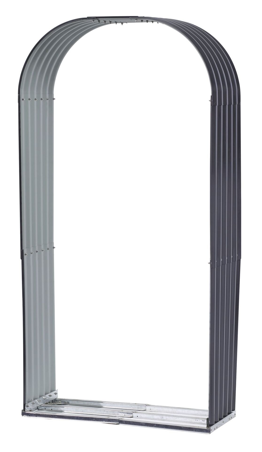 Holzunterstand mit Rundbogen 1 Holzunterstand mit Rundbogen