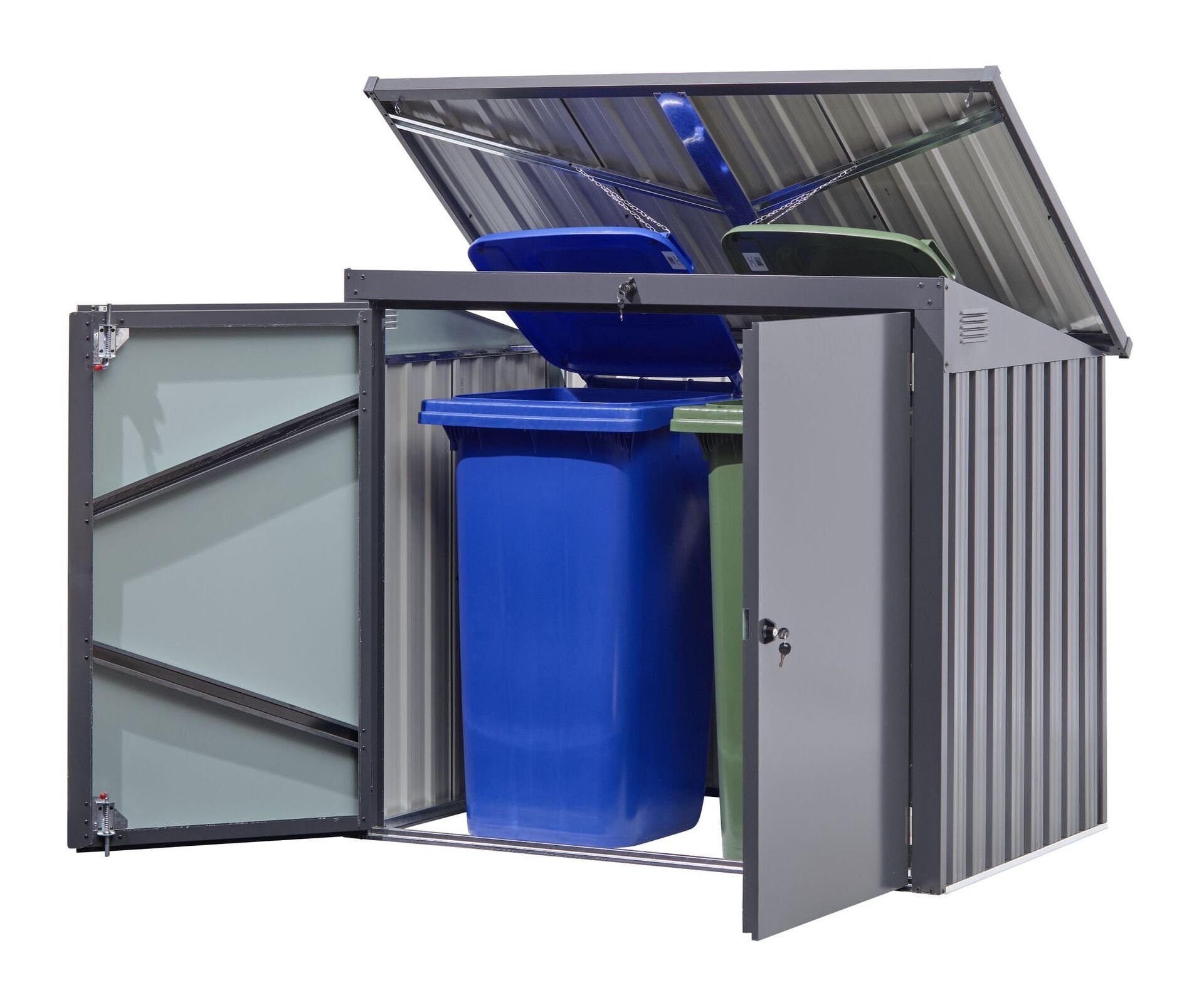 Mülleimer-Garage 1 Mülleimer-Garage