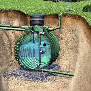 COLUMBUS Retentionszisterne Plus, grün, oval