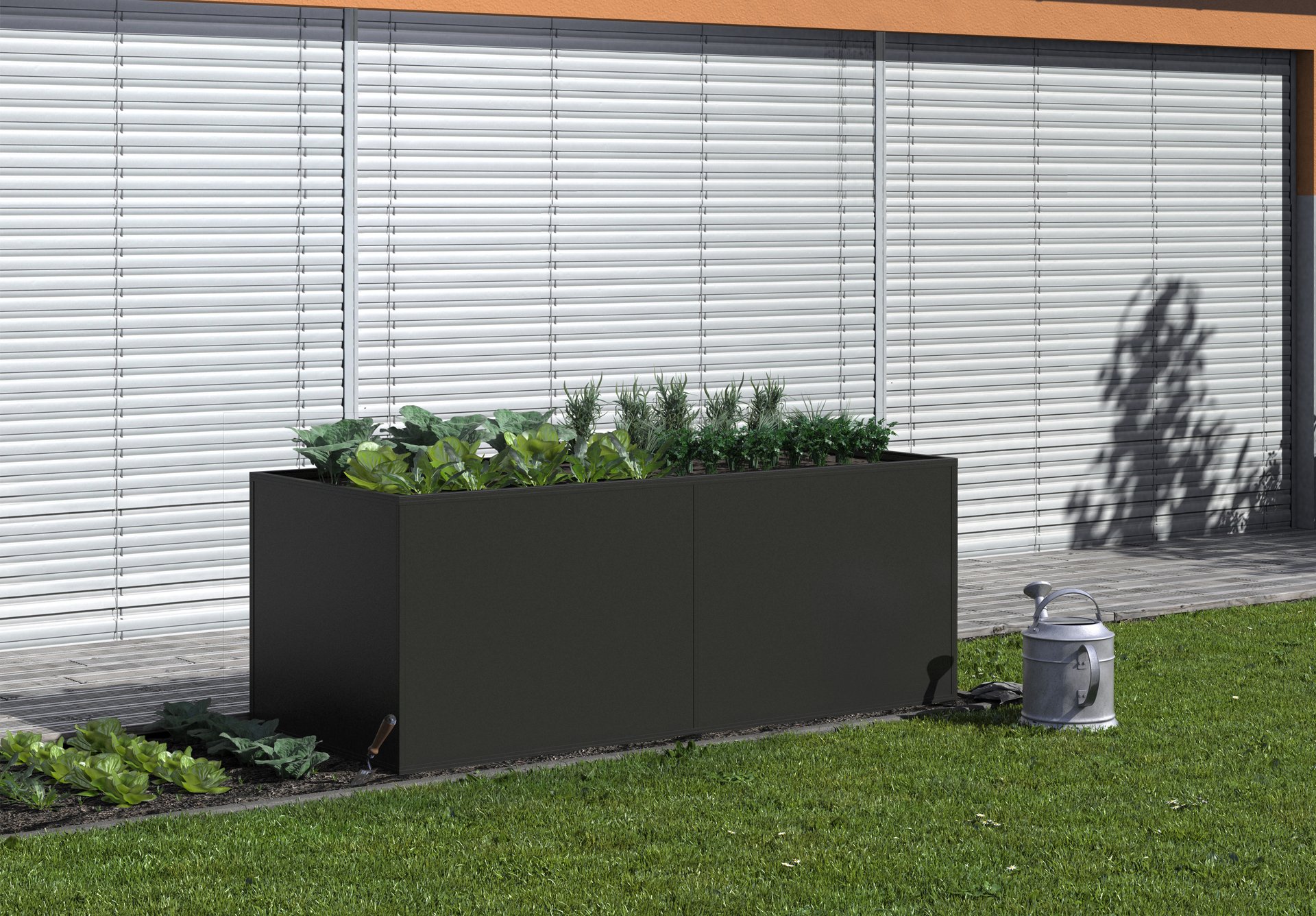 Aluminium-Hochbeet, Profilsystem 1 Aluminium-Hochbeet, Profilsystem