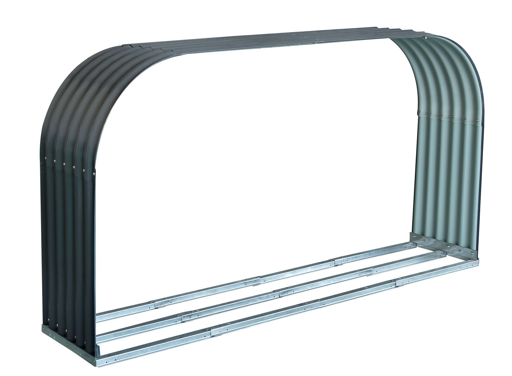 Holzunterstand mit Flachbogen 1 Holzunterstand mit Flachbogen