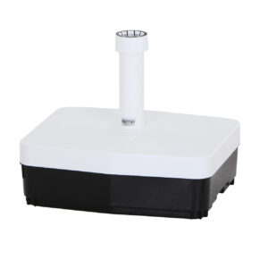 Schirmständer 45kg füllbar weiß