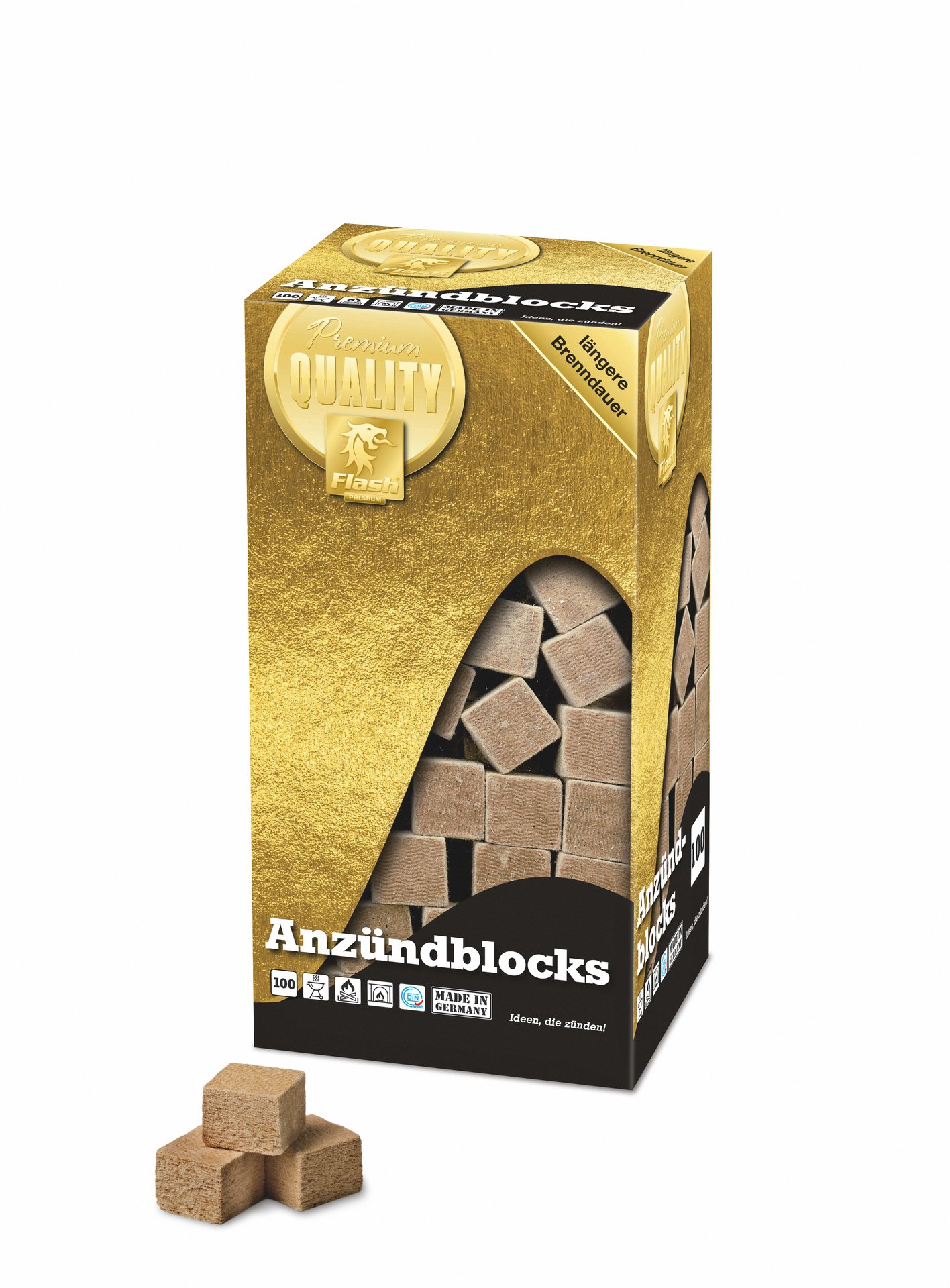 Gold Ökoholzfaserzünder 1 Gold Ökoholzfaserzünder