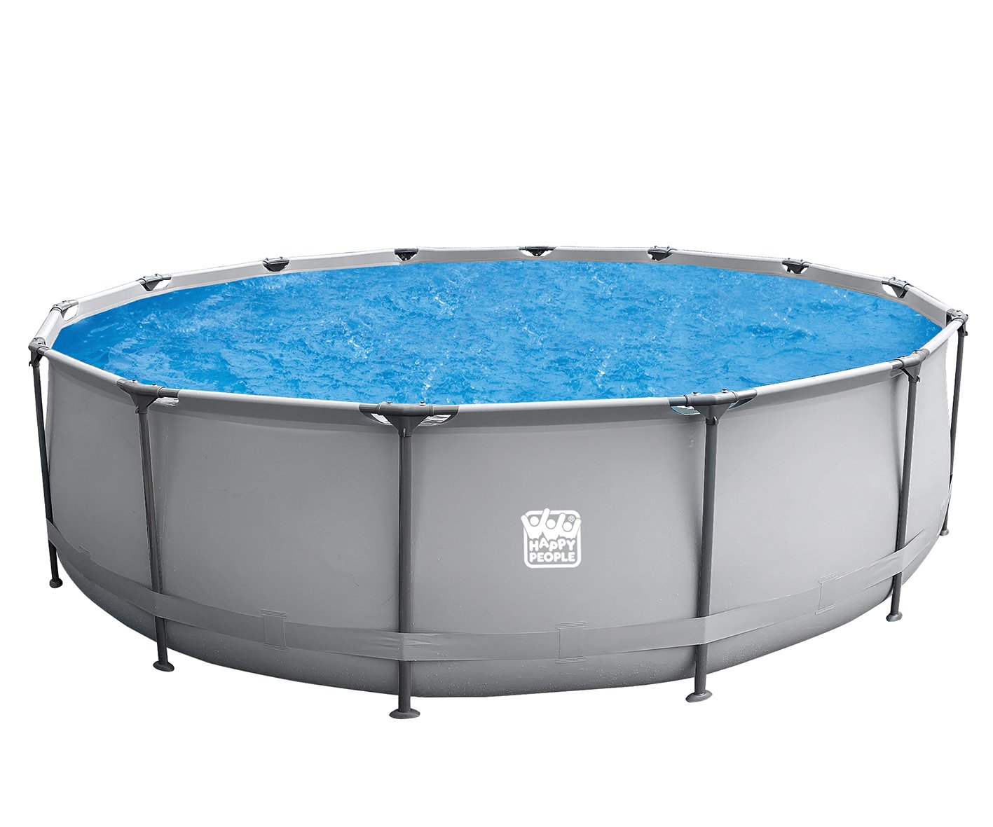 Stahlrahmenpool-Set mit Filterpumpe, grau 1 Stahlrahmenpool-Set mit Filterpumpe, grau