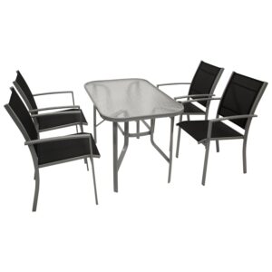 Garnitur 5-teilig, Kunstgewebe