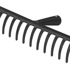 Gartenrechen schwarz