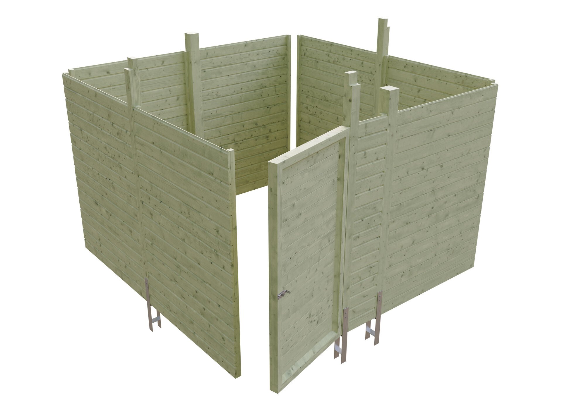 Abstellraum aus Profilschalung Imprägniert 1 Abstellraum aus Profilschalung Imprägniert