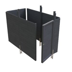 Abstellraum aus Profilschalung imprägniert