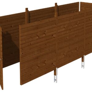 Abstellraum aus Profilschalung imprägniert