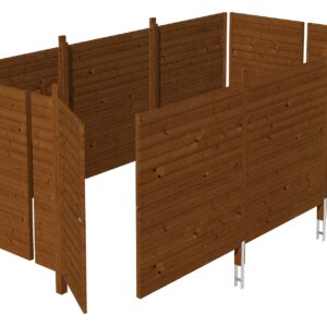 Abstellraum aus Profilschalung imprägniert