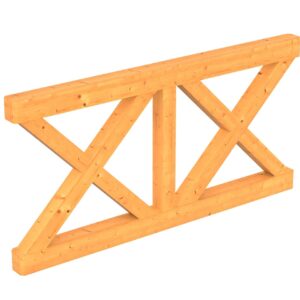 Brüstung Andreaskreuz