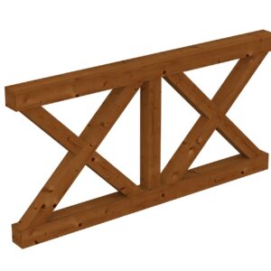 Brüstung Andreaskreuz