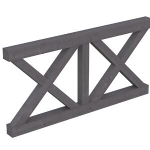 Brüstung Andreaskreuz