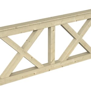 Brüstung Andreaskreuz Nice