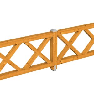 Brüstung Andreaskreuz