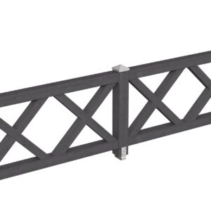 Brüstung Andreaskreuz