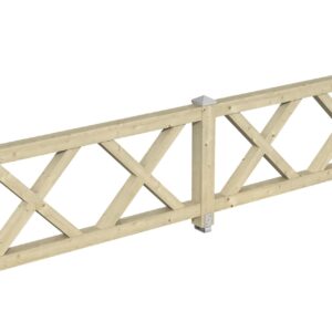 Brüstung Andreaskreuz