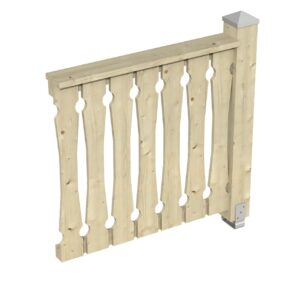 Brüstung Balkonschalung Fichte