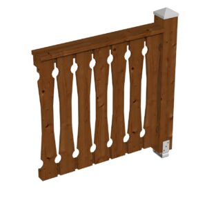 Brüstung Balkonschalung Fichte