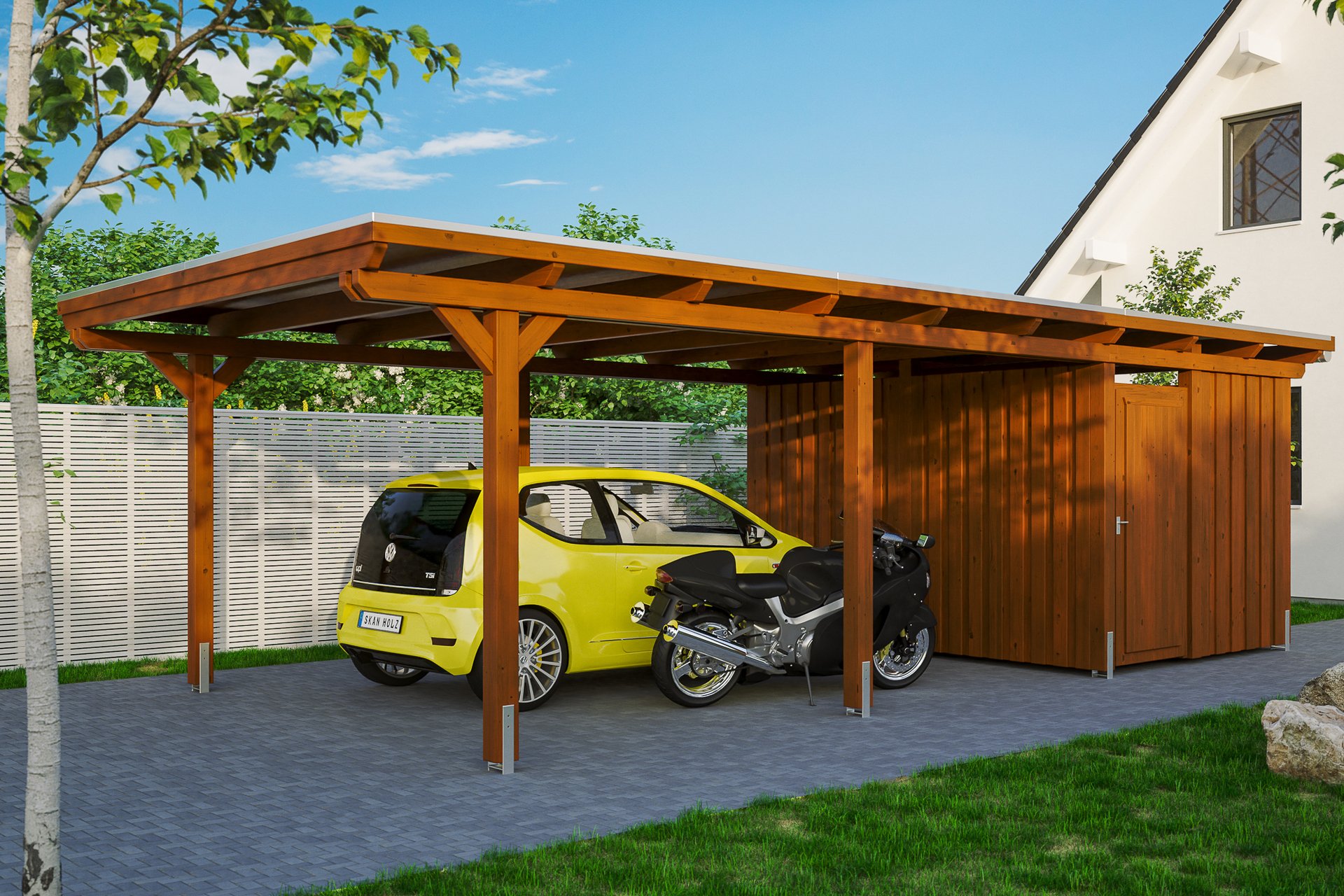 Carport Emsland m. Abstellraum 1 Carport Emsland m. Abstellraum
