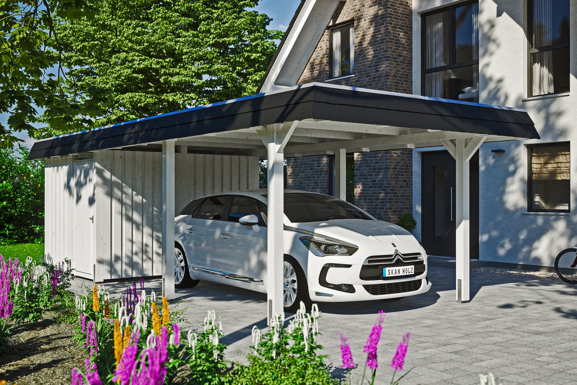 Carport Wendland mit Abstellraum 1 Carport Wendland mit Abstellraum