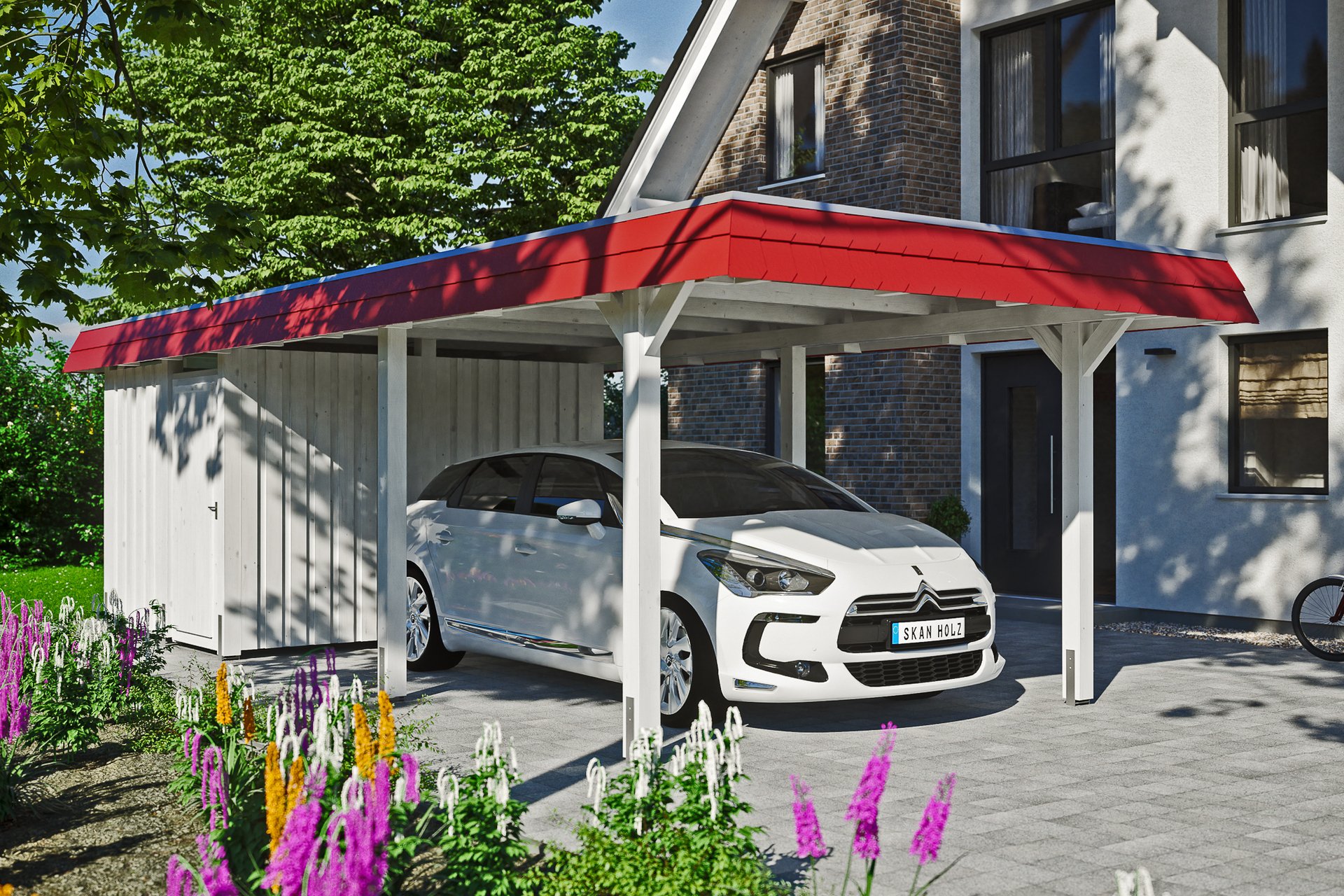 Carport Wendland mit Abstellraum 1 Carport Wendland mit Abstellraum