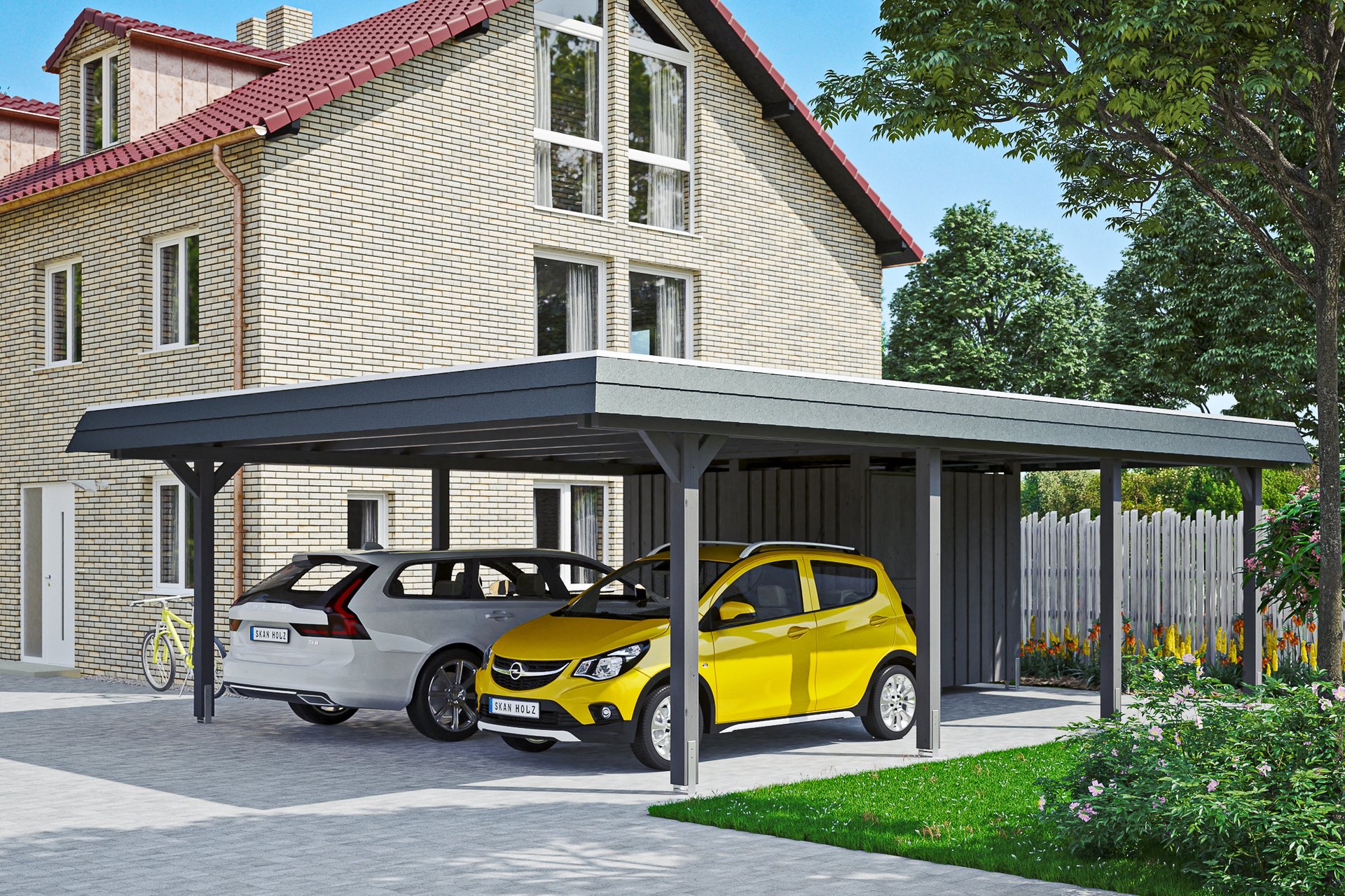 Carport Wendland mit Abstellraum 1 Carport Wendland mit Abstellraum