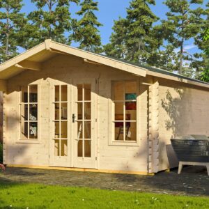 Gartenhaus Trondheim 2, 380x380cm, natur