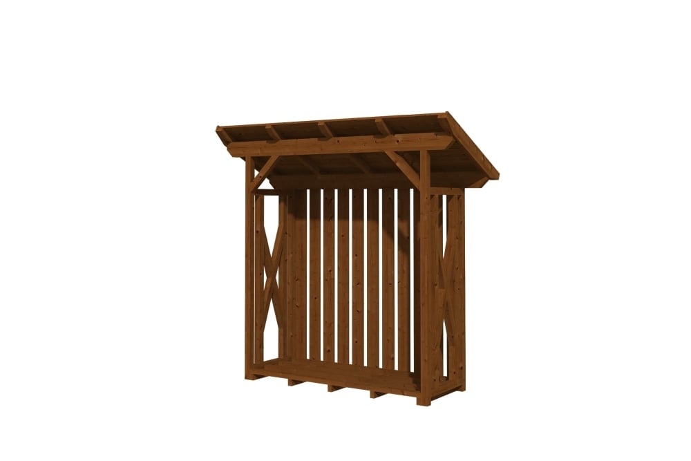 Holzunterstand Lars 1, 240x102cm 1 Holzunterstand Lars 1, 240x102cm