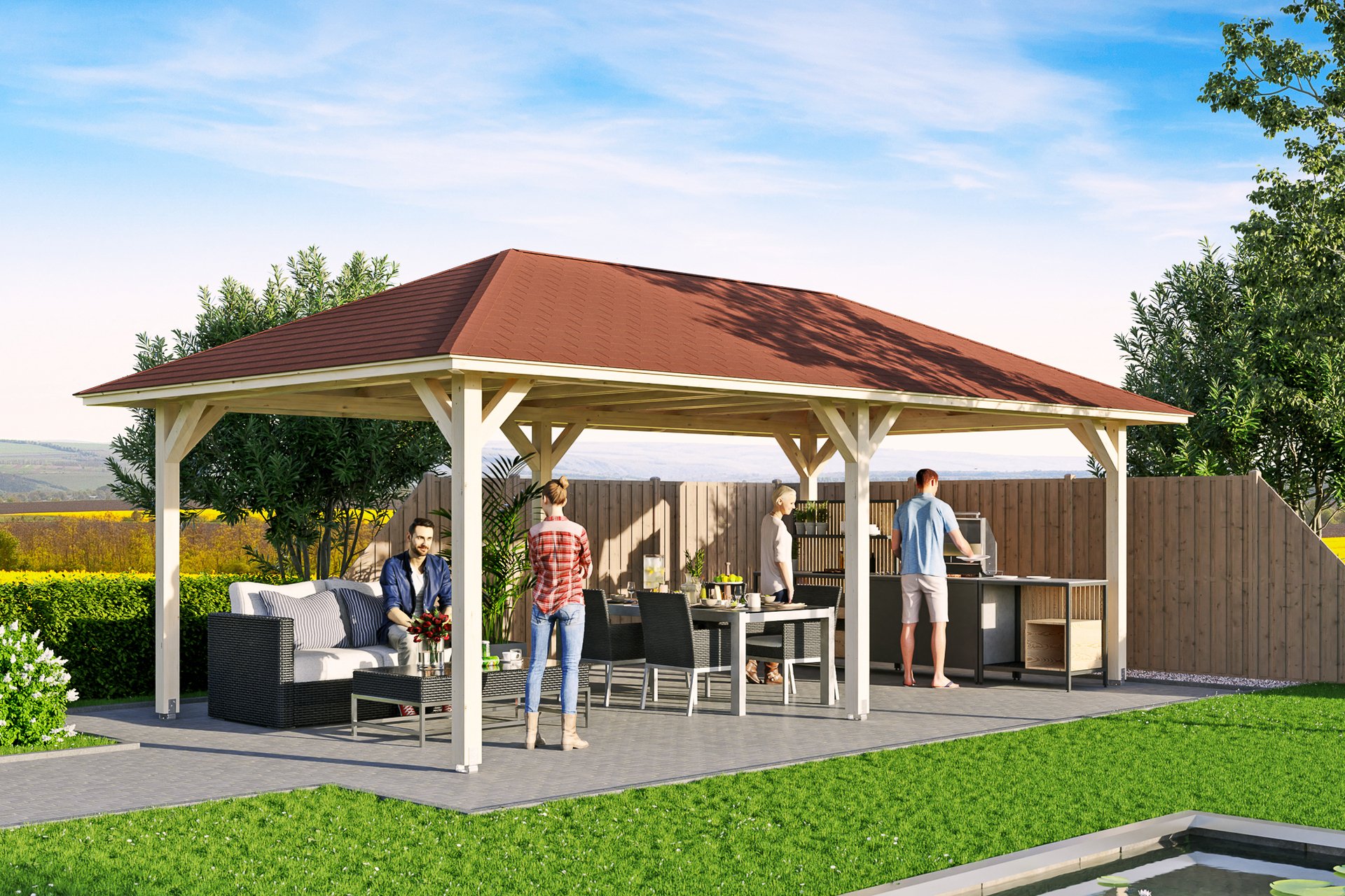 4-Eck Pavillon Orleans 1 4-Eck Pavillon Orleans