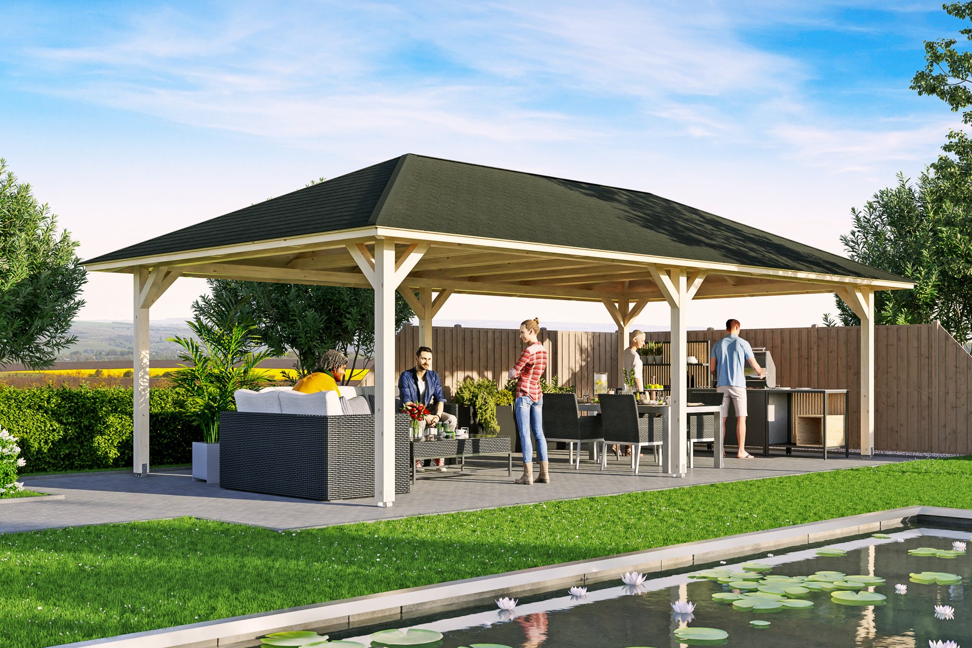 4-Eck Pavillon Orleans 1 4-Eck Pavillon Orleans