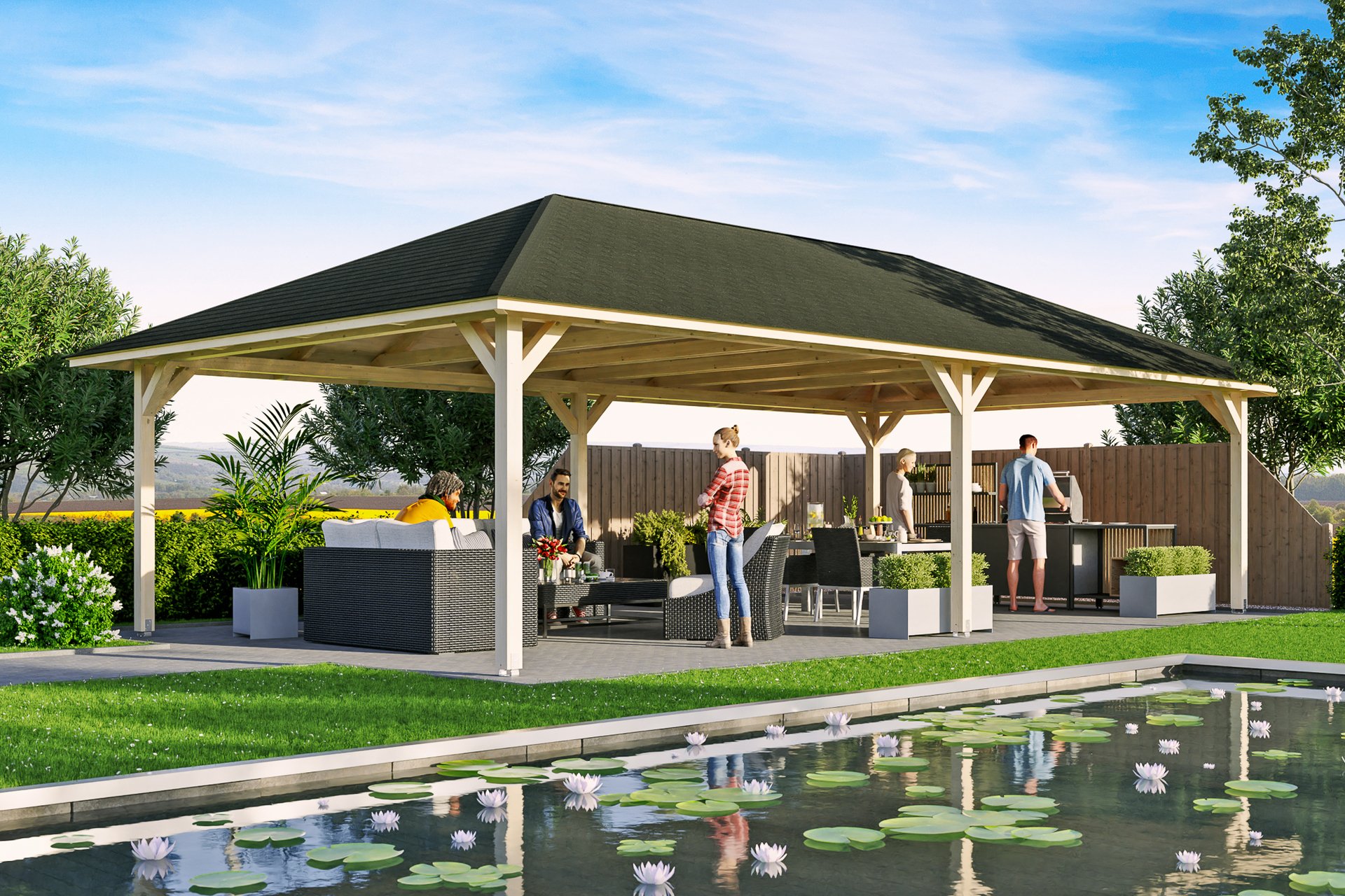 4-Eck Pavillon Orleans 1 4-Eck Pavillon Orleans