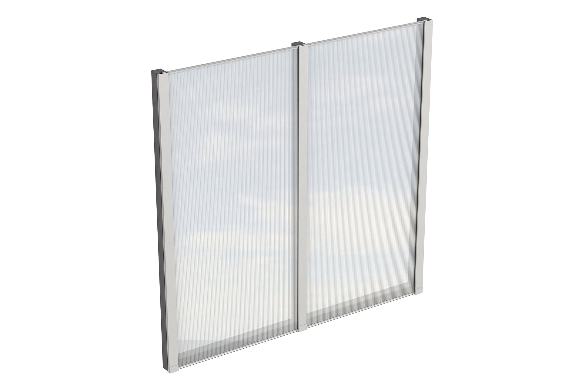 Seitenwand m. Polycarbonat, freistehend Fichte 1 Seitenwand m. Polycarbonat, freistehend Fichte