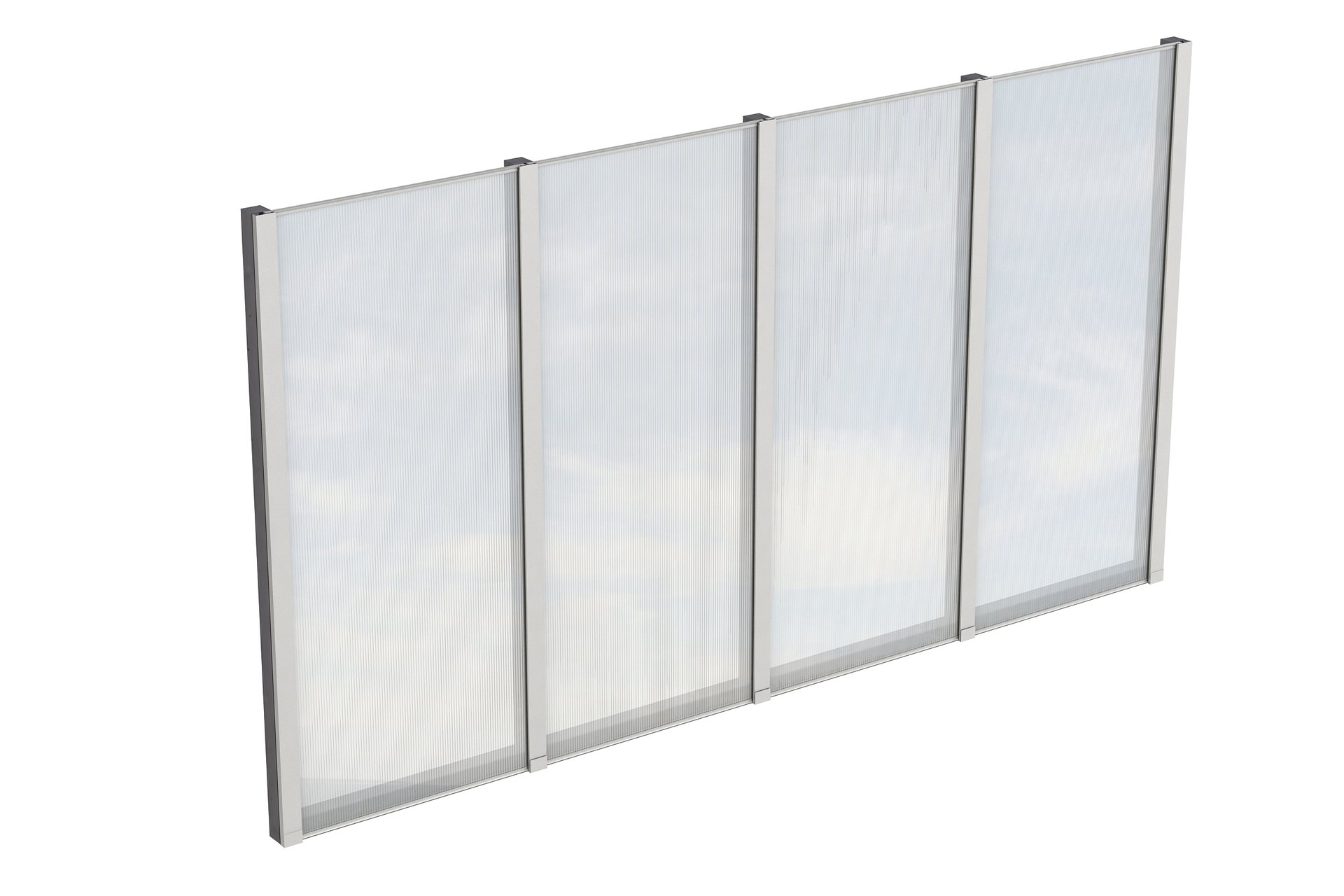 Seitenwand m. Polycarbonat, freistehend Fichte 1 Seitenwand m. Polycarbonat, freistehend Fichte