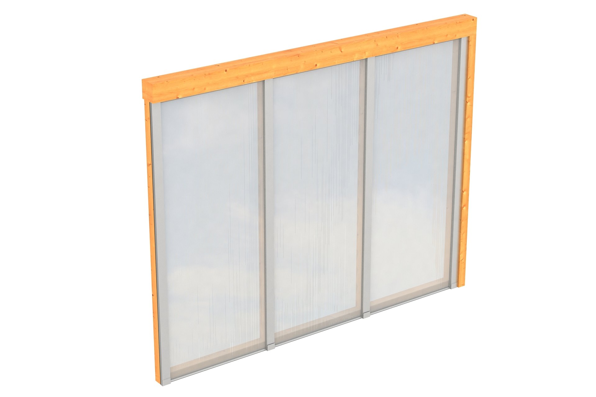Seitenwand m. Polycarbonatplatten Douglasie 1 Seitenwand m. Polycarbonatplatten Douglasie