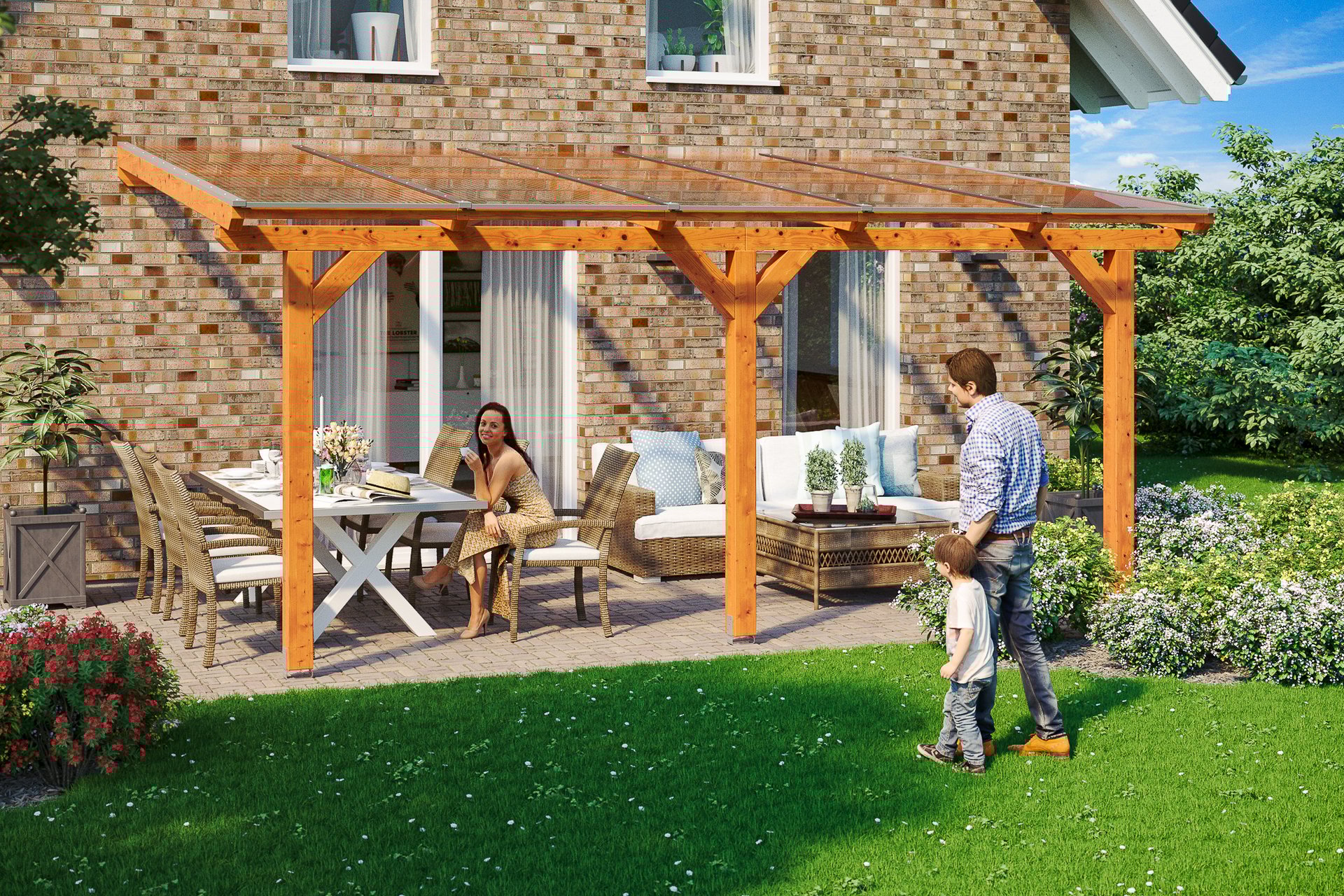 Terrassenüberdachung Andria 1 Terrassenüberdachung Andria