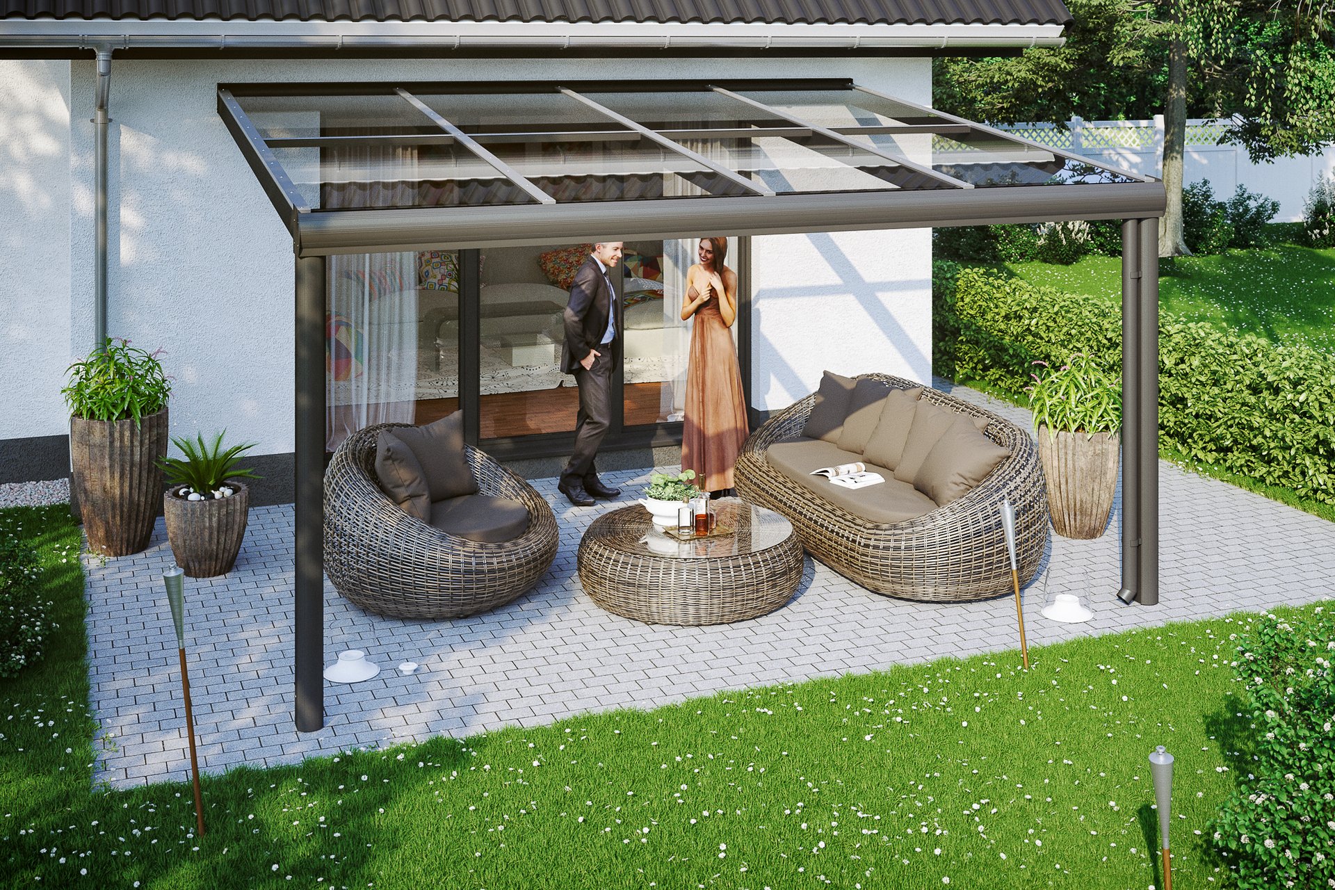 Terrassenüberdachung Modena 1 Terrassenüberdachung Modena