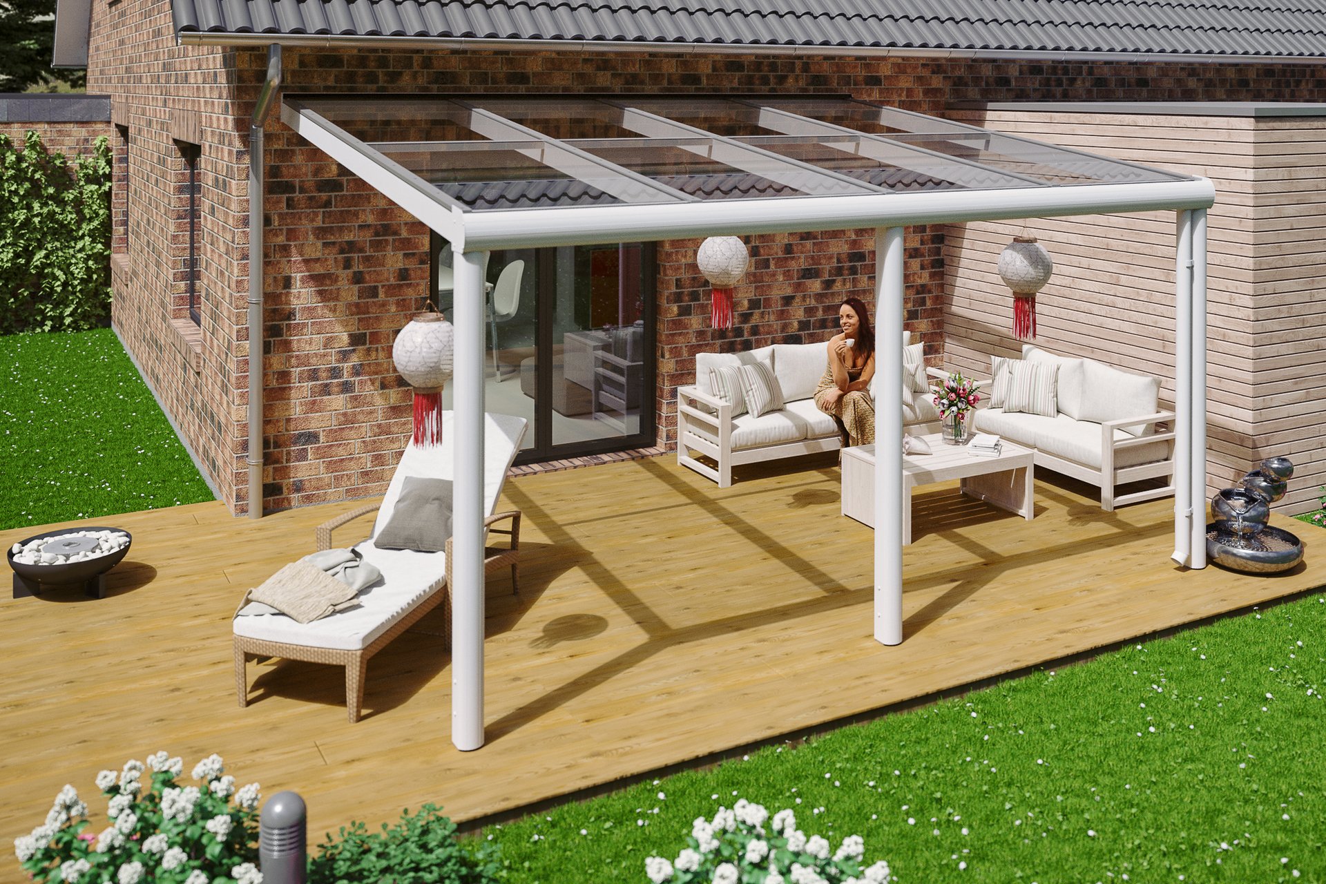 Terrassenüberdachung Monza 1 Terrassenüberdachung Monza