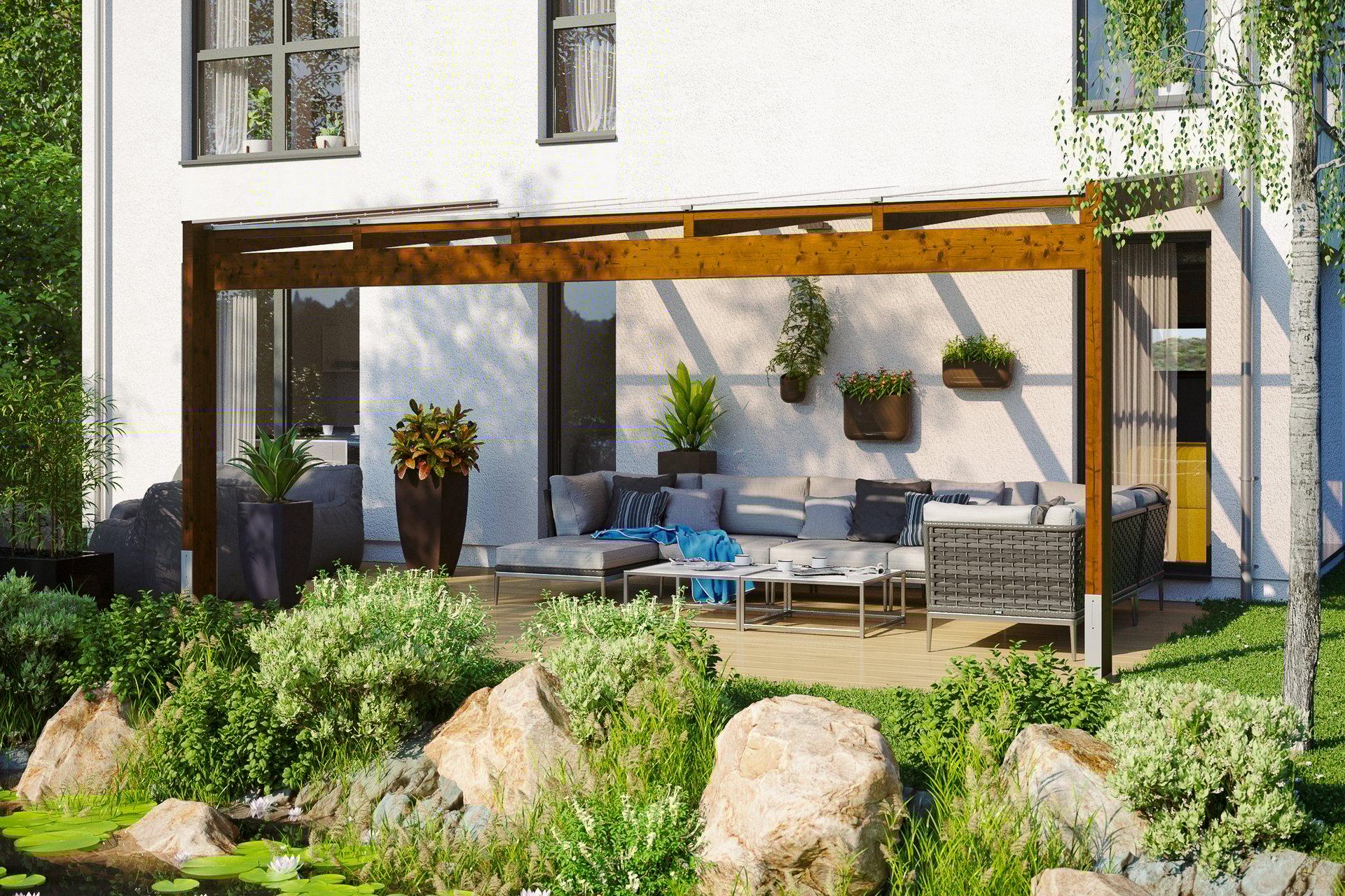 Terrassenüberdachung Novara 1 Terrassenüberdachung Novara